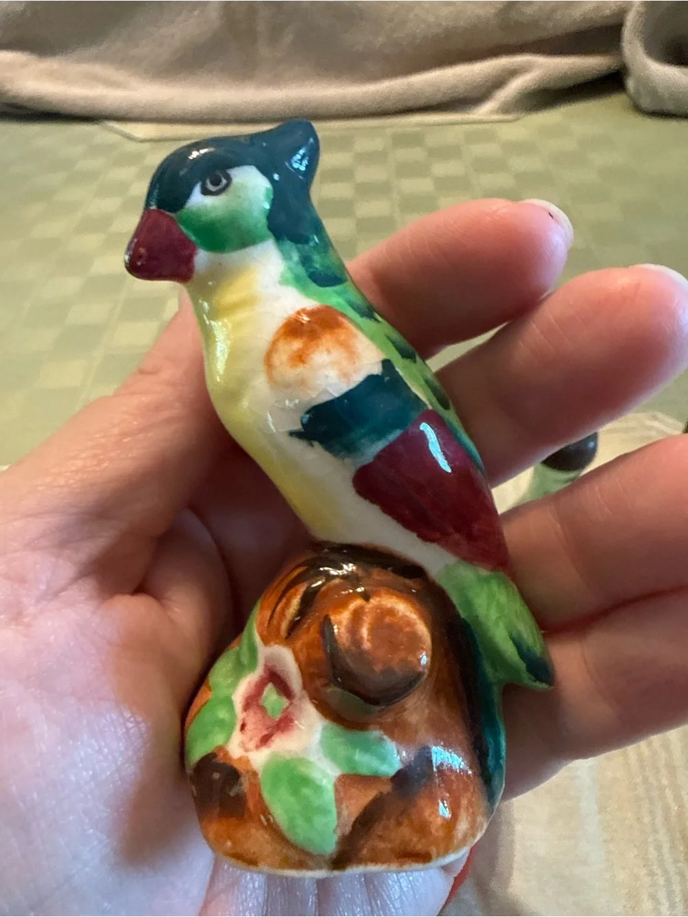 Vintage 1950s Ceramic Bird Salt & Pepper Shakers - Made in Japan